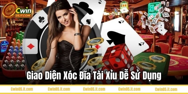 Giao diện xóc đĩa tài xỉu dễ sử dụng